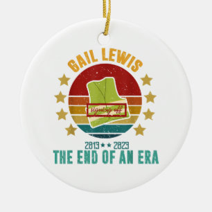 Gail Lewis, wir begrüßen Sie, das Ende einer Ära S Keramik Ornament