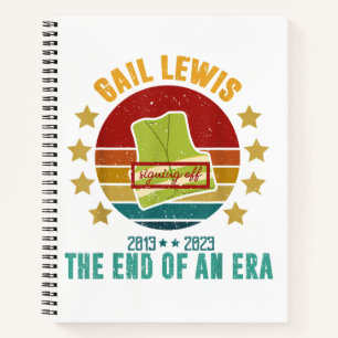 Gail Lewis, wir begrüßen Sie, das Ende einer Ära S Notizbuch