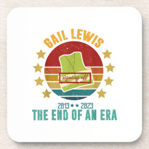 Gail Lewis, wir grüßen Sie, das Ende einer Ära Sig Getränkeuntersetzer