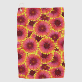 Gaillardia Seamless Pattern Golfhandtuch