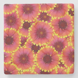 Gaillardia Seamless Pattern Steinuntersetzer