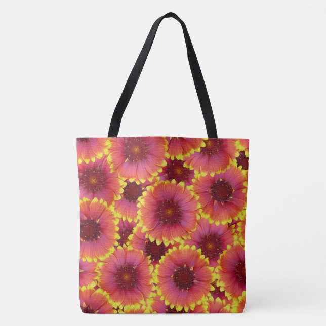 Gaillardia Seamless Pattern Tasche (Vorderseite)