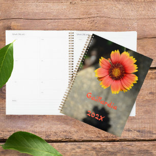 Gaillardia Sunflower Orange and Yellow Floral Planer