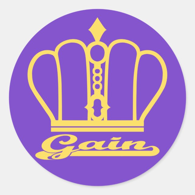 Gain decal runder aufkleber (Vorderseite)