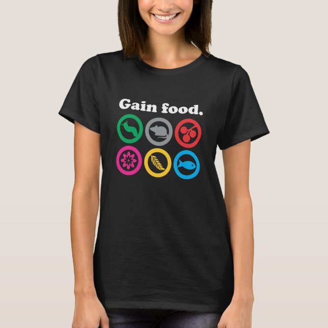 Gain Food - Wingspan Bird Board Game T-Shirt (Vorderseite)