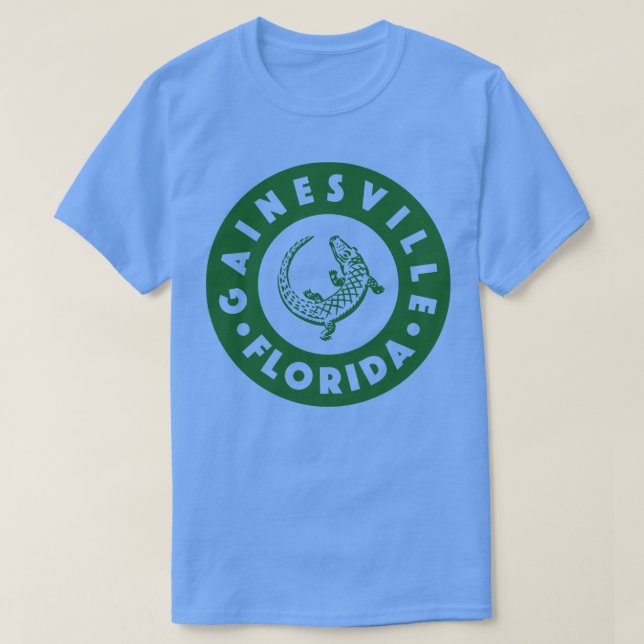 Gainesville Florida Circle Green T-Shirt (Design vorne)