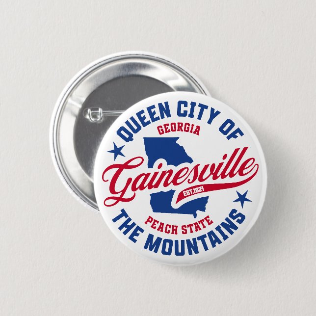 Gainesville, Georgia Button (Vorne & Hinten)