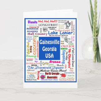 Gainesville-Karte Dankeskarte