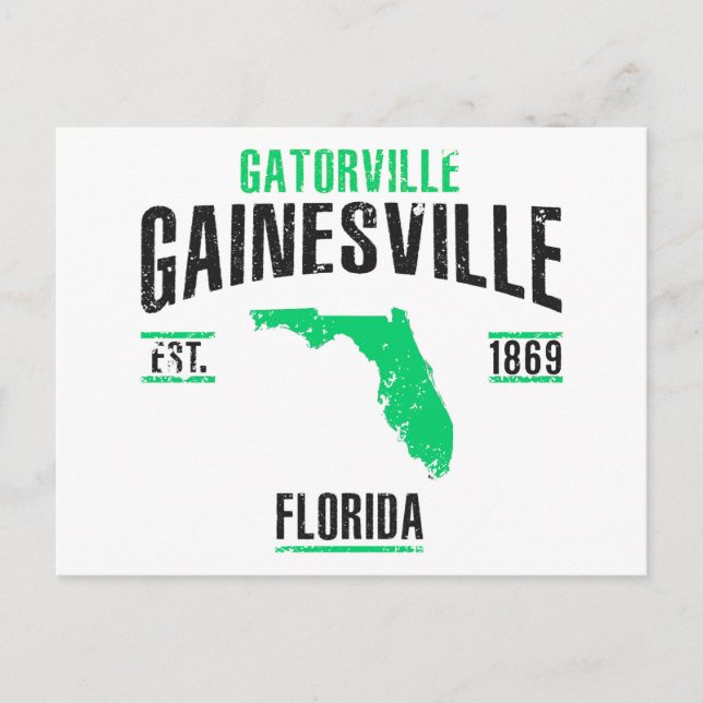 Gainesville Postkarte (Vorderseite)