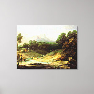 Gainsborough - Mountain Landscape with Shepherd Leinwanddruck