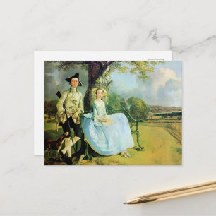 Gainsborough, Mr. und Mrs. Andrews, Postkarte