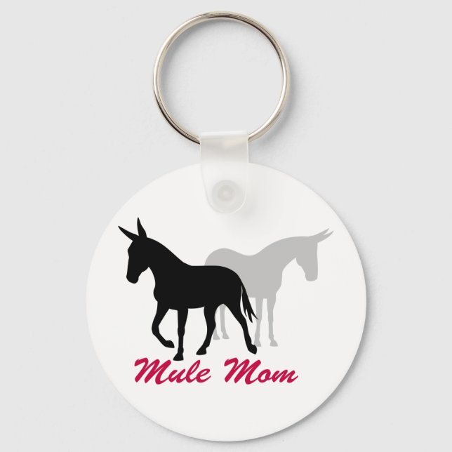 Gaited Mule Mama Schlüsselanhänger (Vorderseite)