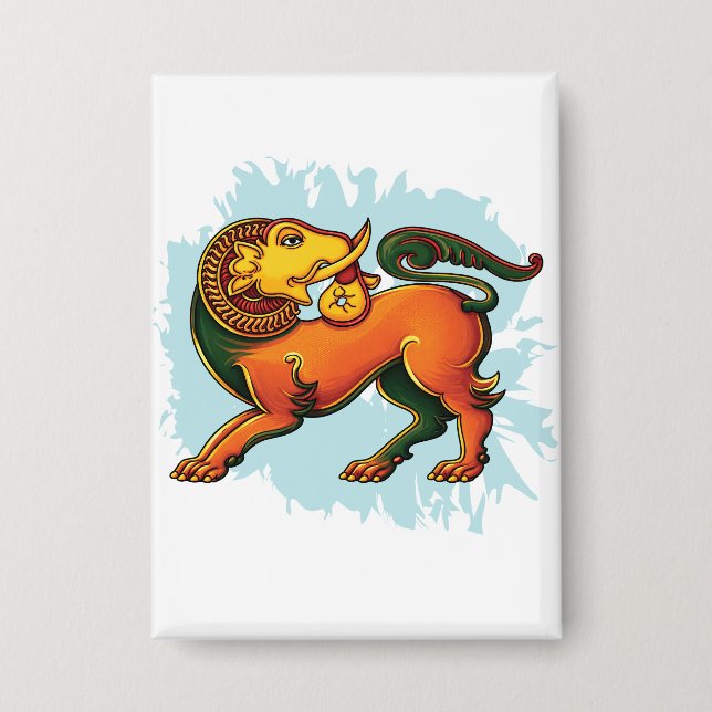 Gajasinha – Mythical Guardian of Strength Button (Vorderseite)