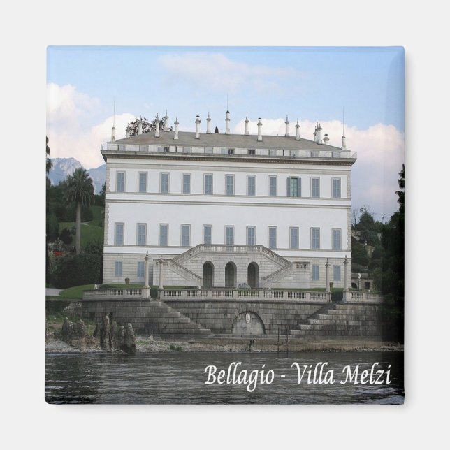 GAL008 BELLAGIO, Comer See, Italien, Kühlschrank Magnet (Vorne)