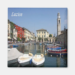 GAL072 LAZISE, Gardasee, Port, Italien, Kühlschran Magnet