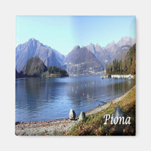 GAL096 PIONA, Comer See, Italien, Kühlschrank Magnet