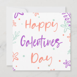 Gal Pals Happy Galentines Day Valentines Blume Karte