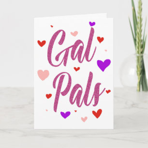 Gal Pals Happy Galentines Day Valentines Liebe Karte