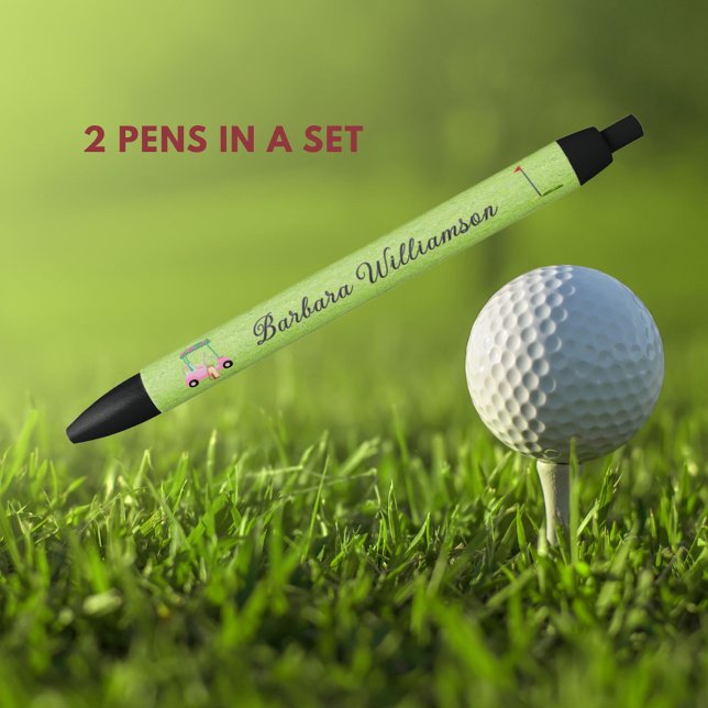 Gal Pink Cart Flag Personalisierter Name Pen Kugelschreiber (Von Creator hochgeladen)