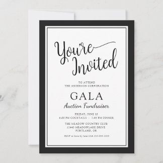 Gala-Auktions-Fundraiser-Unternehmensfeier Einladung