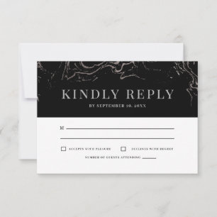 Gala Elegant Argent Marbling RSVP