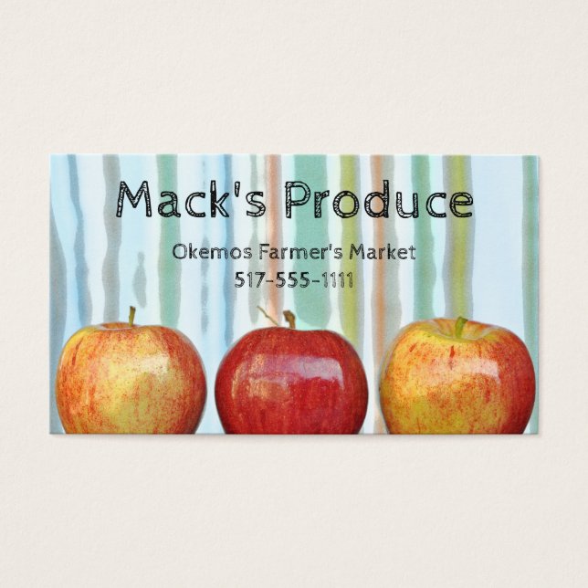 Gala pomme rayures Produire fermier enseignant (Devant)