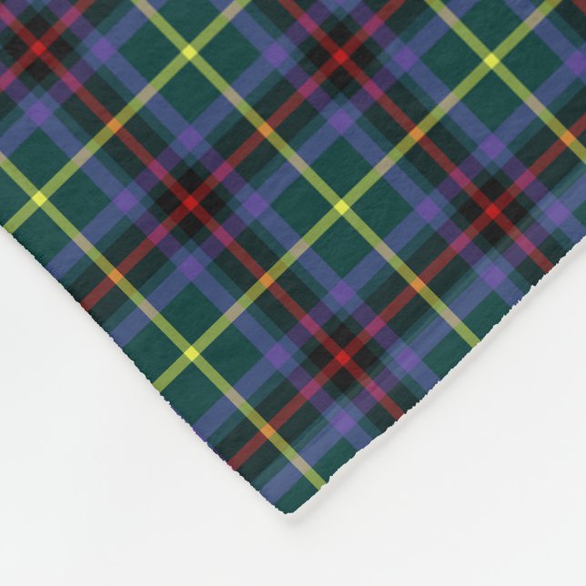 Gala Water Scotland District Tartan Fleece Blanket (Ecke)