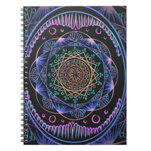 Galactic Bloom Mandala Notizblock