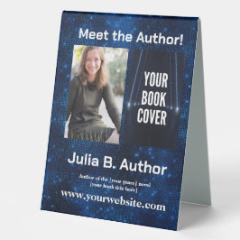 Galactic Blue SciFi Author Book Signing Tischaufsteller