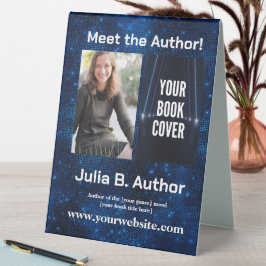Galactic Blue SciFi Author Book Signing Tischaufsteller