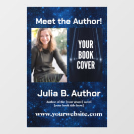 Galactic Blue SciFi Author Event Book Signing Fensteraufkleber