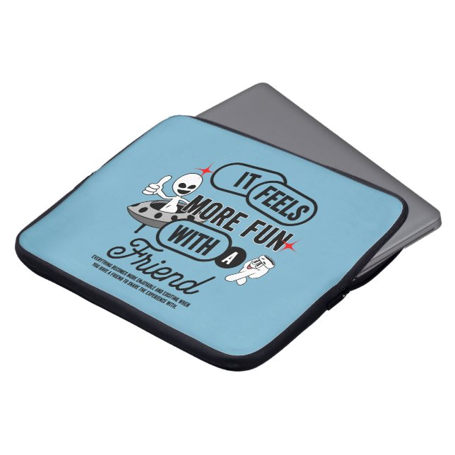 Galactic Friends Space | 15" Laptop Sleeve (Vorne Oben)