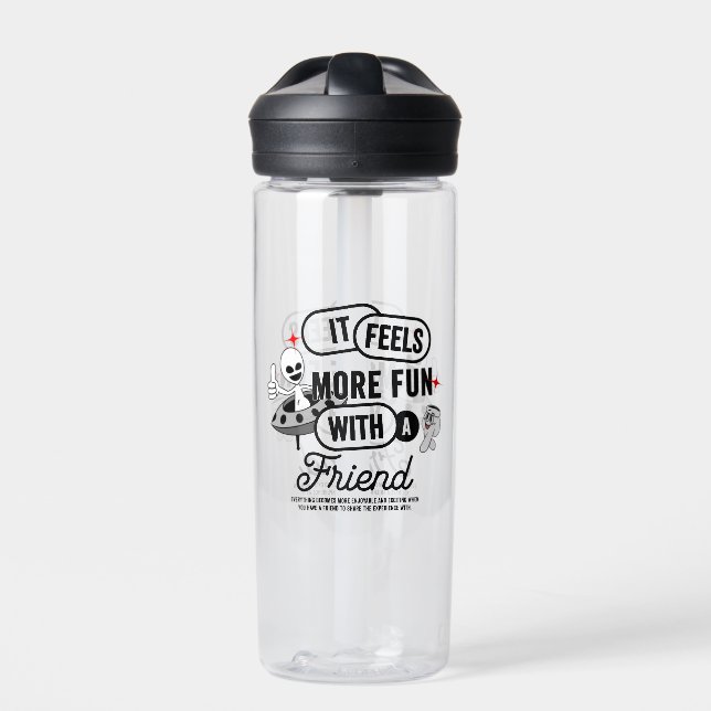 Galactic Friends Space | 590 ml Trinkflasche (Vorderseite)