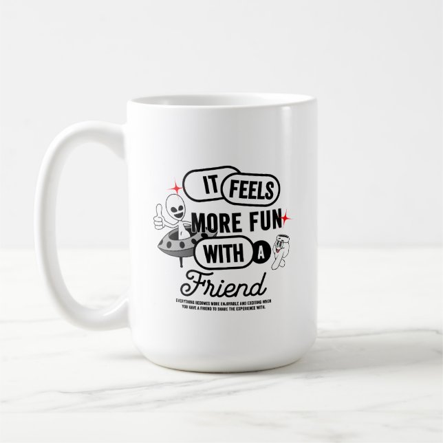 Galactic Friends Space | Klassische Tasse mit 15# (Links)