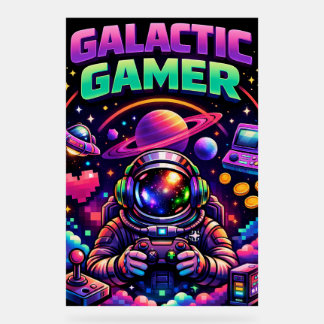Galactic gamer acrylschild