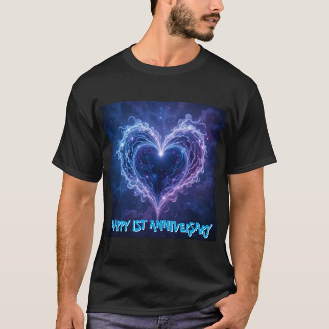 Galactic Liebe Jubiläum Mens Tshirt (Vorderseite)