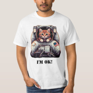 Galactic Meowventure: Funny Astronaut Cat T - Shir T-Shirt