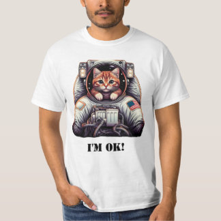 Galactic Meowventure: Funny Astronaut Cat T - Shir T-Shirt
