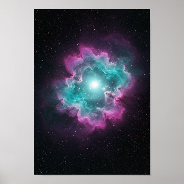 Galactic Nebula Space Print Poster (Vorne)