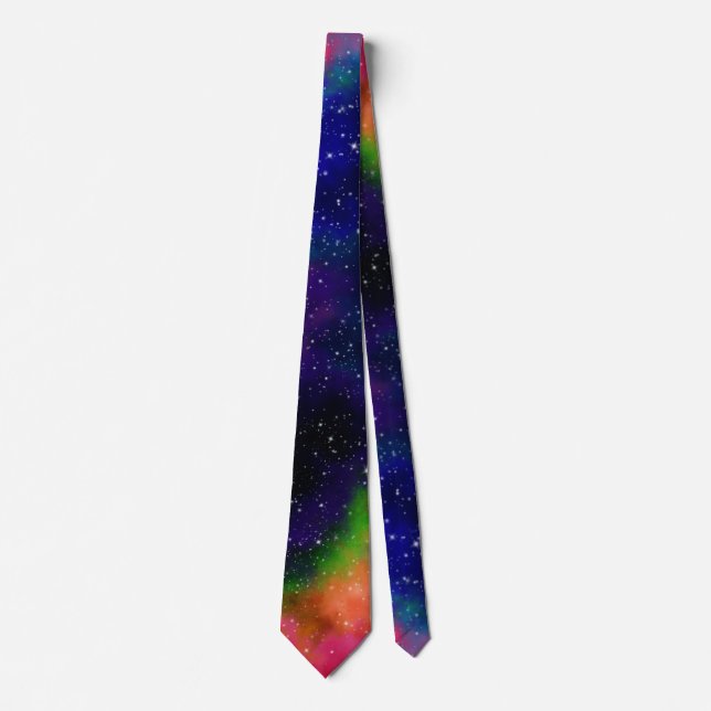 Galactic Sci-Fi Wedding Neck Tie Krawatte (Vorderseite)