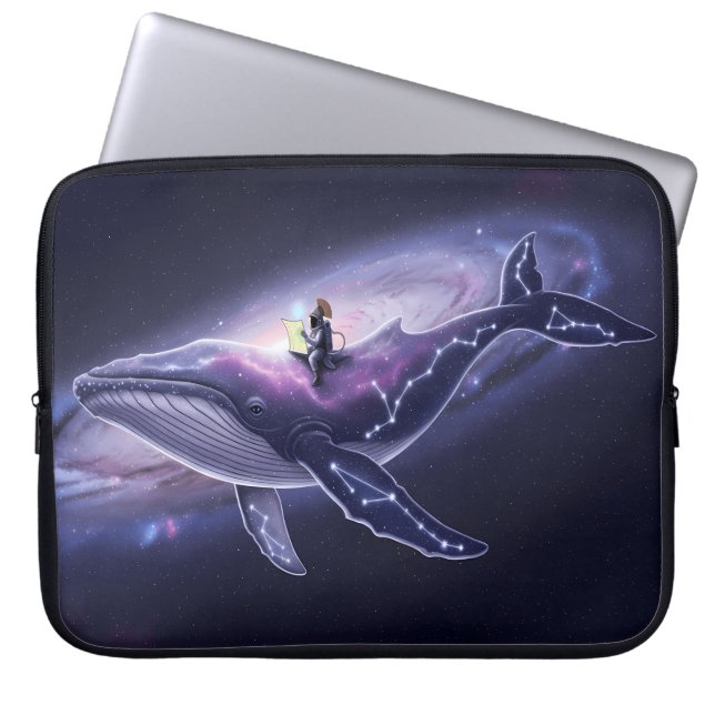 Galactic Whale Laptop Sleeve (Vorderseite)
