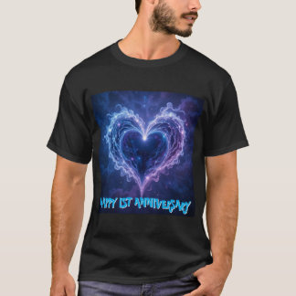 Galactique Amour Anniversaire Mens Tshirt