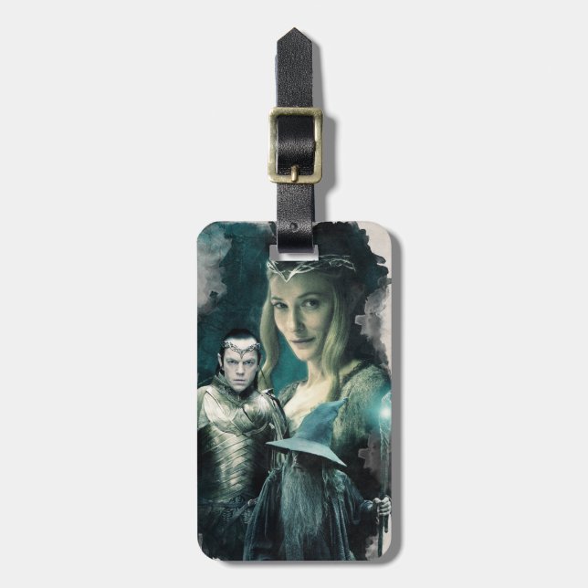 Galadriel, ELROND™, & Gandalf Graphic Gepäckanhänger (Vorderseite vertikal)