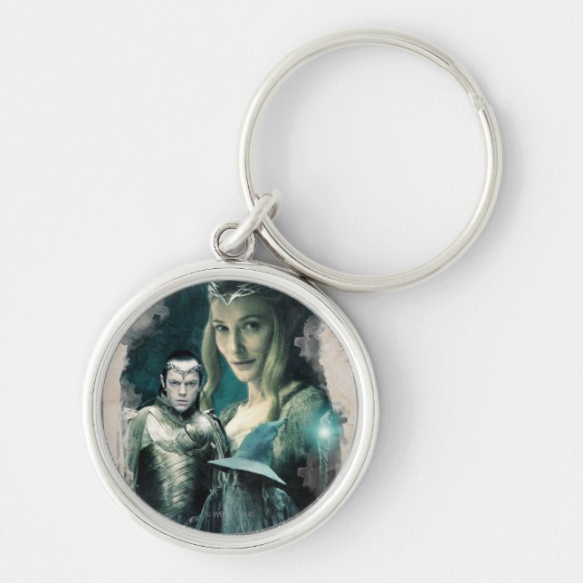 Galadriel, ELROND™ und Gandalf Graphic Schlüsselanhänger (Vorne)
