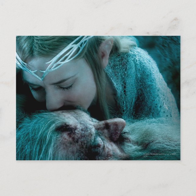 Galadriel Kisses Gandalf Postkarte (Vorderseite)