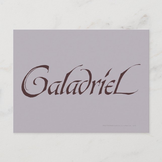 Galadrielname Solid Postkarte (Vorderseite)