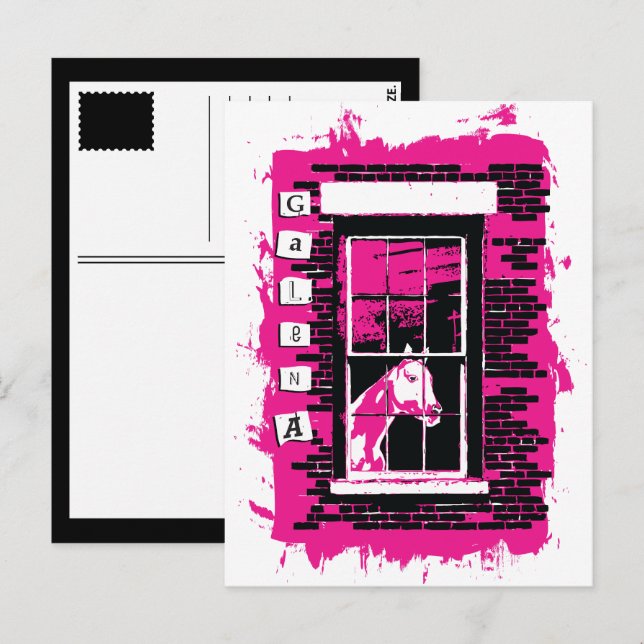 Galafenster Postkarte (Vorne/Hinten)