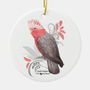 Galah Cockatoo Keramik Ornament