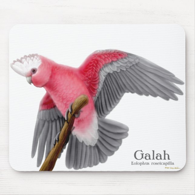 Galah Cockatoo Mousepad (Vorne)