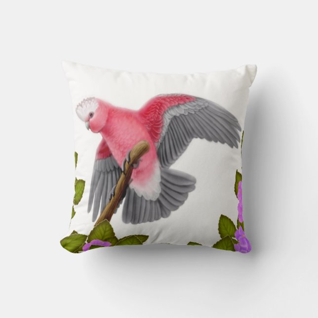Galah rosa Cockatoo-Kissen Kissen (Vorderseite)